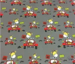 Red Car Giraffe Figurine Children's Curtain Fabric