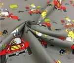 Red Car Giraffe Figurine Children's Curtain Fabric - Image 4