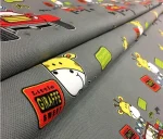 Red Car Giraffe Figurine Children's Curtain Fabric - Image 7