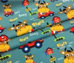 Red Car Themed Baby Room Curtain Fabric - Image 6