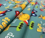 Red Car Themed Baby Room Curtain Fabric - Image 7