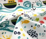 Sea-themed children's curtain fabric - Image 6
