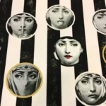 Striped Fornasetti Upholstery Fabric