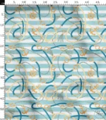Striped Marine Rope Pattern Upholstery Fabric - Image 3