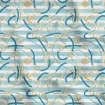 Striped Marine Rope Pattern Upholstery Fabric