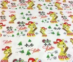 White and Yellow Baseball Pattern Children's Seat Fabric - Image 6