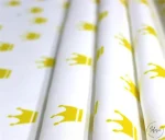 White and Yellow Crowned Children's Chair Upholstery Fabric - Image 4