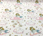 White Pink Dream Children's Chair Upholstery Fabric - Image 4