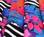 Zebra Pattern Upholstery Fabric with Colorful Flowers - Image 6
