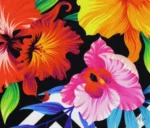 Zigzag Pattern Floral Upholstery Fabric - Image 8