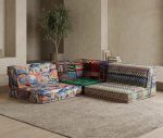 Boho style corner sofa.