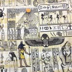 Ancient Egyptian Patterned Upholstery Fabric