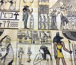 Ancient Egyptian Patterned Upholstery Fabric - Image 4