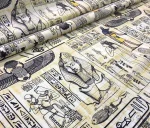Ancient Egyptian Patterned Upholstery Fabric - Image 10