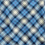 Blue and Black Plaid Pattern Upholstery and Curtain Fabric