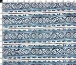 Blue Kilim Pattern Ethnic Upholstery Fabric for Armchairs