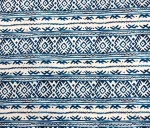 Blue Kilim Pattern Ethnic Upholstery Fabric for Armchairs - Image 5