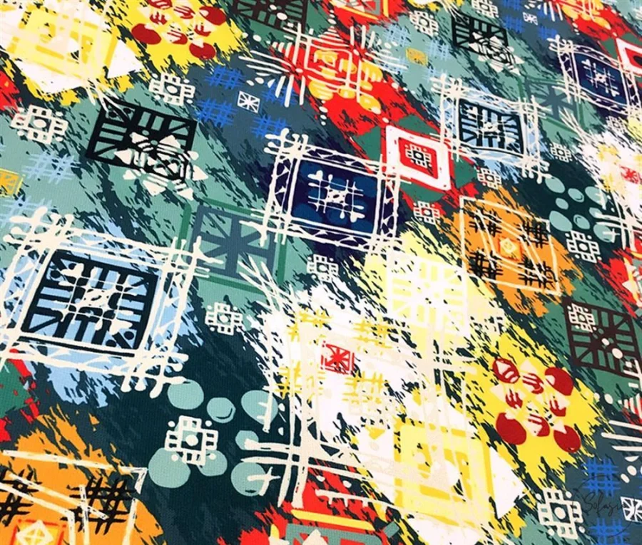 Bohemian Patterned Upholstery Fabric Bohemian Patterned Upholstery Fabric - Image 1