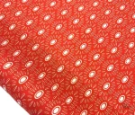 Boho Patterned Modern Red and White Upholstery Fabric