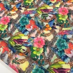 Colorful Floral Patterned Upholstery Fabric