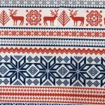 Colorful Knitted Winter Patterned Traditional Fabric
