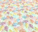 Colorful Leaf Pattern Upholstery Fabric - Image 3