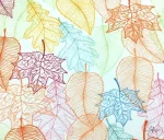 Colorful Leaf Pattern Upholstery Fabric - Image 4