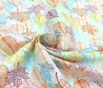 Colorful Leaf Pattern Upholstery Fabric - Image 5