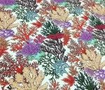 Coral Patterned Colorful Curtain Fabric - Image 5
