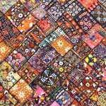 Ethnic Indian Kilim Pattern Upholstery Fabric