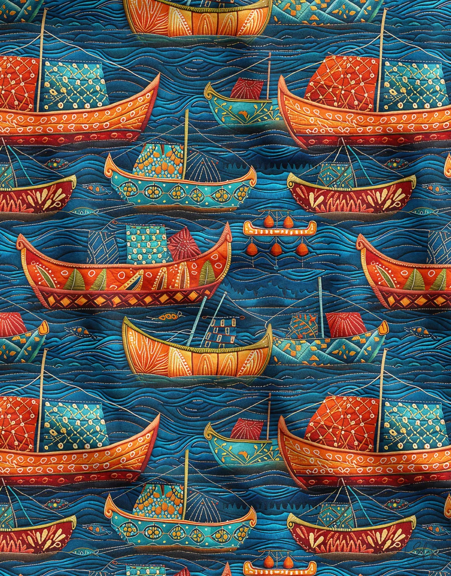 Ethnic Ship Weave Pattern Upholstery Fabric for Chairs Ethnic Ship Weave Pattern Upholstery Fabric for Chairs - Image 1