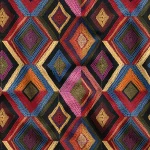 Fabric Model Prepared with Ethnic Knitting