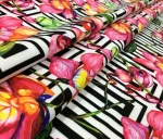 Floral Labyrinth Pattern Upholstery Fabric - Image 6