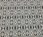 Geometric Pattern White Grey Upholstery Fabric - Image 3