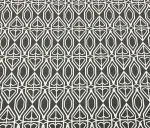 Geometric Pattern White Grey Upholstery Fabric
