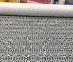 Geometric Pattern White Grey Upholstery Fabric - Image 4