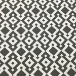 Geometric White Grey Upholstery Fabric