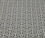 Gray and White Geometric Patterned Upholstery Fabric - Image 3