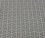 Gray and White Geometric Patterned Upholstery Fabric