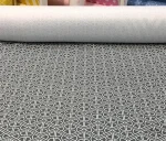 Gray and White Geometric Patterned Upholstery Fabric - Image 4