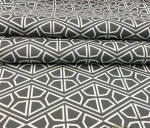 Gray and White Geometric Patterned Upholstery Fabric - Image 6