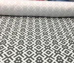 Gray Geometric Upholstery Fabric - Image 4