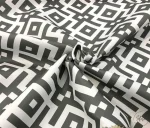 Gray Geometric Upholstery Fabric - Image 5