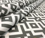Gray Geometric Upholstery Fabric - Image 7