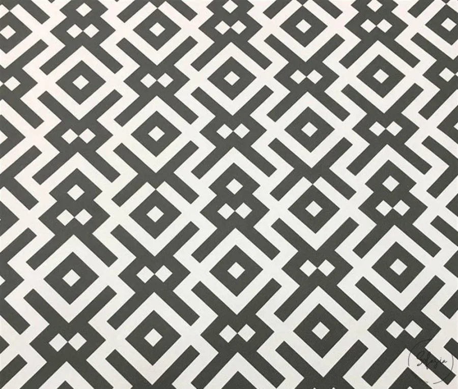 Gray Geometric Upholstery Fabric Gray Geometric Upholstery Fabric - Image 1