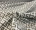 Greek Patterned (Labyrinth / Geometric) Modern Upholstery and Cushion Fabric - Image 4