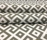 Greek Patterned (Labyrinth / Geometric) Modern Upholstery and Cushion Fabric - Image 5