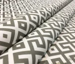 Greek Patterned (Labyrinth / Geometric) Modern Upholstery and Cushion Fabric - Image 6