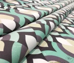 Green Beige Ethnic Patterned Curtain and Upholstery Fabric - Image 7