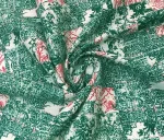 Green Patchwork Style Upholstery and Curtain Fabric - Image 4
